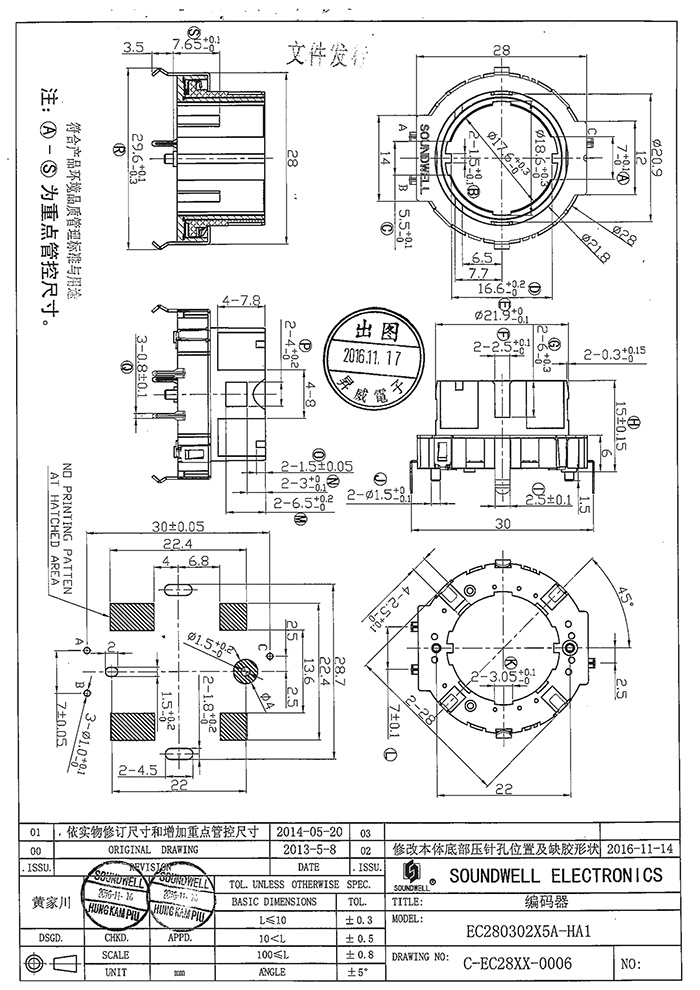 EC28中空軸編碼器規格書